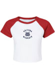 Main image for Arizona Wildcats White Summit Sportswear Phoebe Micro Rib Short Sleeve T-Shirt