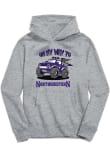 Main image for Toddler Northwestern Wildcats Grey Vive La Fete On My Way Long Sleeve Hooded Sweatshirt