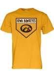 Main image for Iowa Hawkeyes Gold Blue 84 Hawkeyes Home Plate Short Sleeve T Shirt