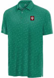 Main image for Mens Indiana Hoosiers Green Antigua Alternate Luckey Run Short Sleeve Polo Shirt