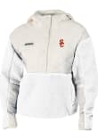 Main image for Womens USC Trojans White Columbia Cloud Point Fleece Light Weight Jacket
