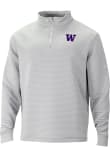 Main image for Mens Washington Huskies Grey Columbia Pack It Up Qtr Zip Pullover