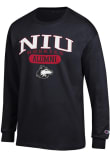 Main image for Mens Northern Illinois Huskies Black Champion Pill Box Alumni Jersey Tee