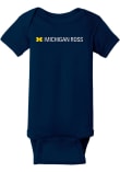 Main image for Baby Navy Blue Michigan Wolverines Ross Short Sleeve One Piece