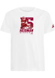 Main image for Fernando Mendoza Youth White Indiana Hoosiers 2025 Heisman Trophy Winner Short Sleeve Player T-Shi..