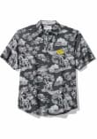 Main image for Mens Iowa Hawkeyes Black Tommy Bahama Paradise Isle Short Sleeve Dress Shirt