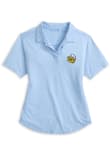 Main image for Womens Michigan Wolverines Light Blue Johnnie O Coastal Wash Short Sleeve Polo Shirt Elevated