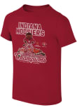 Main image for Youth Crimson Indiana Hoosiers 2026 Rose Bowl Champions Bison Short Sleeve T-Shirt