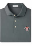 Main image for Mens Texas Tech Red Raiders Graphite Peter Millar Hugo Short Sleeve Fashion Polo