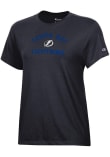 Main image for Champion Tampa Bay Lightning Womens Black Arch Team Mascot Core Short Sleeve T-Shirt
