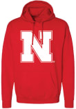 Main image for Mens Nebraska Cornhuskers Red Summit Sportswear Primary Logo Hooded Sweatshirt