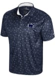 Main image for Mens Penn State Nittany Lions Navy Blue Colosseum Game Day Short Sleeve Polo Shirt