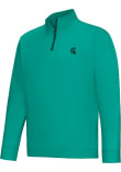 Main image for Mens Michigan State Spartans Green Footjoy Midlayer Qtr Zip Pullover