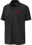 Main image for Mens Indiana Hoosiers Black Antigua Hurdle Short Sleeve Polo Shirt