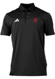 Main image for Mens Indiana Hoosiers Black Adidas Heat Seal Ultimate 365 Short Sleeve Polo Shirt