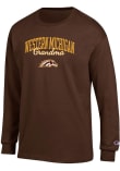 Main image for Mens Western Michigan Broncos Brown Champion Grandma Script Jersey Tee
