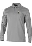 Main image for Mens Purdue Boilermakers Grey Columbia Heat Seal Omni Wick Pin High Long Sleeve Polo Shirt
