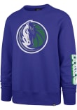 Main image for 47 Dallas Mavericks Mens Blue City Edition Two Peat Headline Long Sleeve Crew Sweatshirt