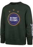 Main image for 47 Detroit Pistons Mens Green City Edition Two Peat Headline Long Sleeve Crew Sweatshirt