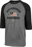 Oht Raglan Gray 47 Pitt Panthers OHT Raglan Long Sleeve T Shirt GREY - 48003095