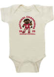 Main image for Baby Ivory Indiana Hoosiers 2025 College Football National Champions Baby Bison Short Sleeve One P..