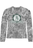 Main image for Womens Michigan State Spartans Grey Original Retro Brand Tie Dye Crop Crew Sweatshirt