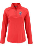 Main image for Womens Nebraska Cornhuskers Scarlet Red Cutter and Buck Coastline Qtr Zip