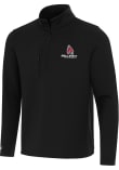 Main image for Mens Ball State Cardinals Black Antigua Insider Qtr Zip Pullover