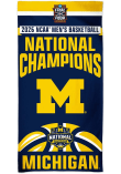 Main image for Blue Michigan Wolverines 30x60 Spectra 2026 MBB National Champion Beach Towel