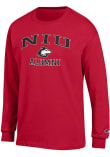 Main image for Mens Northern Illinois Huskies Red Champion Mascot Alumni Jersey Tee