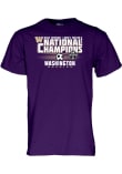 Main image for Washington Huskies Purple Blue 84 2025 Men's Soccer National Champions Short Sleeve T Shirt