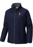 Main image for Womens Illinois Fighting Illini Navy Blue Columbia Heat Seal Kruser Ridge Light Weight Jacket