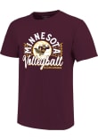 Main image for Girls Minnesota Golden Gophers Maroon  Volleyball Net Short Sleeve T-Shirt
