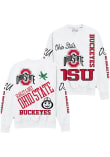 Main image for Womens White Ohio State Buckeyes Kelsey Crew Sweatshirt
