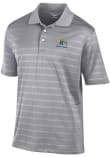 Main image for Mens Kent State Golden Flashes Grey Champion Embroidered Textured Solid Short Sleeve Polo Shirt