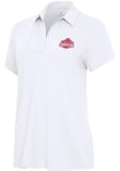 Main image for Womens Ohio State Buckeyes White Antigua 2024 Football National Champions Era Short Sleeve Polo Sh..
