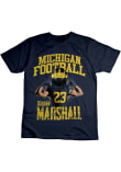 Main image for Jordan Marshall  Mens Blue Michigan Wolverines NIL Player Graphic Fashion Player T Shirt