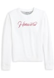Main image for Womens Indiana Hoosiers White Johnnie O Penny Crew Sweatshirt