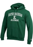 Main image for Mens Eastern Michigan Eagles Green Champion Mascot Alumni Powerblend Hooded Sweatshirt