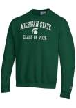 Main image for Mens Michigan State Spartans Green Champion Font Class of 2026 Powerblend Crew Sweatshirt