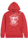 Main image for Mens Indiana Hoosiers Crimson Homefield Bison "Never Daunted" Vintage Long Sleeve Fashion Hood
