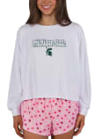 Main image for Womens Michigan State Spartans Pink Concepts Sport Lyric PJ Set