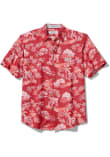 Main image for Mens Indiana Hoosiers Crimson Tommy Bahama Paradise Isle Short Sleeve Dress Shirt
