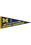 Main image for Blue Michigan Wolverines 12x30 Prevmium 2026 MBB National Champion Pennant