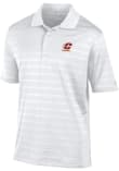 Main image for Mens Central Michigan Chippewas White Champion Embroidered Textured Solid Short Sleeve Polo Shirt