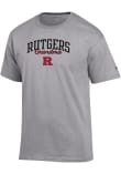 Main image for Rutgers Scarlet Knights Grey Champion Script Grandma Jersey Short Sleeve T Shirt