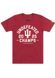 Main image for Indiana Hoosiers Crimson Homefield 2025 CFP National Champions Undefeated Champs Short Sleeve T Sh..