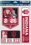 Main image for Indiana Hoosiers Crimson  2026 National Champs Bound 3pk Decal