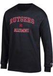 Main image for Mens Rutgers Scarlet Knights Black Champion Alumni Jersey Tee