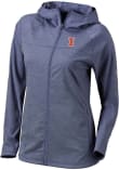 Main image for Womens Illinois Fighting Illini Navy Blue Columbia Heat Seal Omni Wick Half Shot Long Sleeve Full..